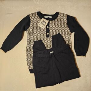 NWT Feltman Brothers Baby Boy Outfit - Sweater & Pants 100% Cotton sz 24 mo.